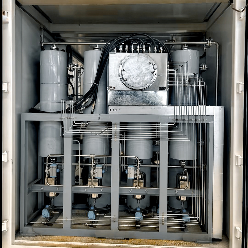 Containerised electrolytic water